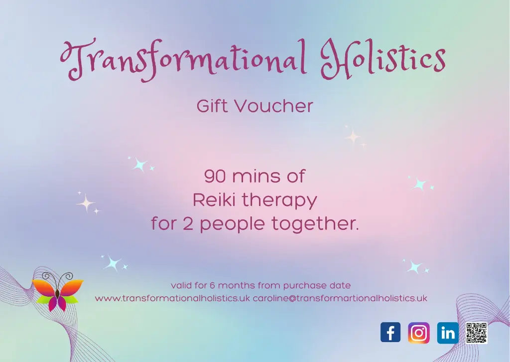 Gift Certificate:  Reiki for 2: 90 mins